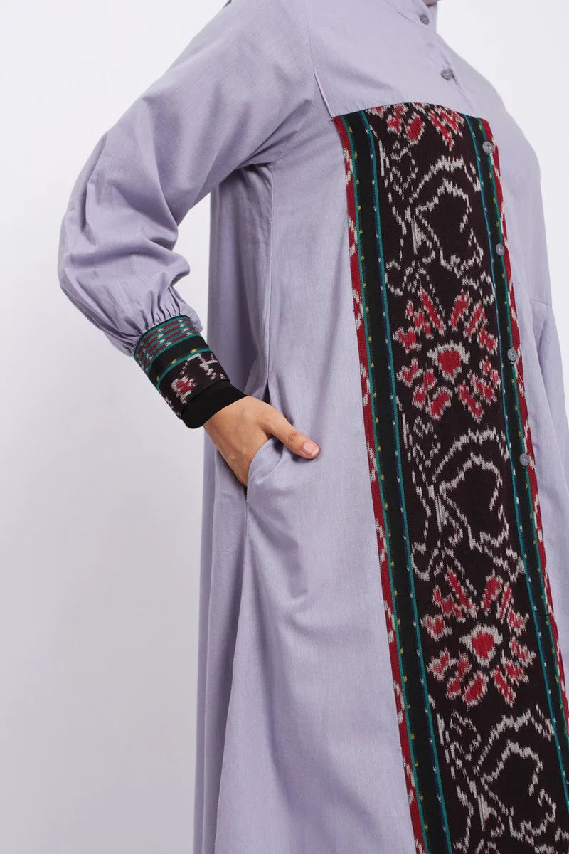 Ayumi Grey Tenun Dress