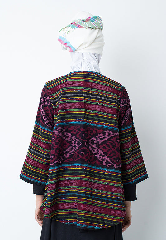 Iswari Iva Purple Tenun Outer