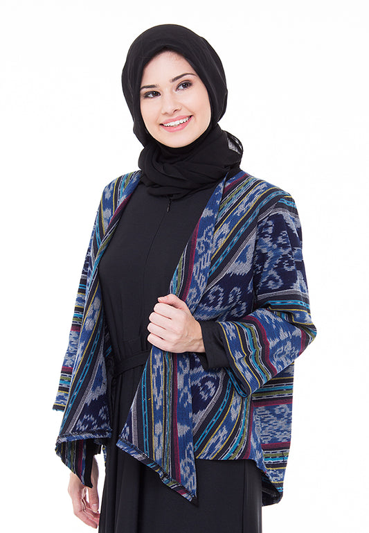 Iswari Iva Bluestone Tenun Outer