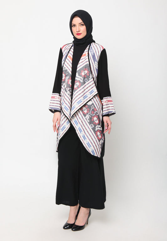 Arjani Gleges Tenun Long Cardigan