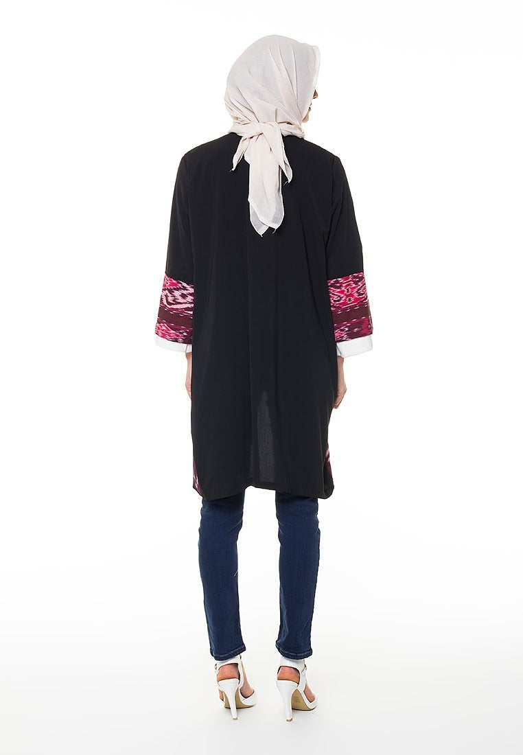 Arjani Iris Tenun Long Cardigan