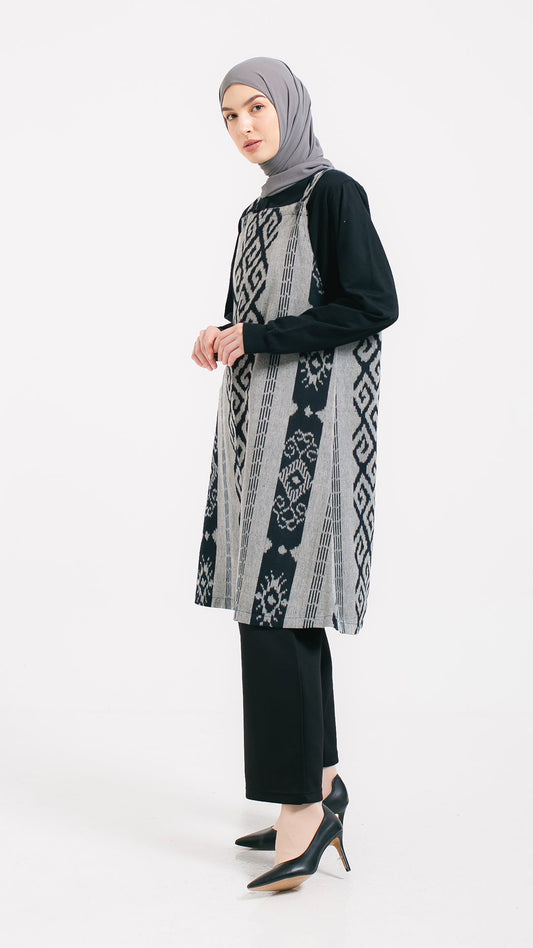 Erina Grey Tenun Overall