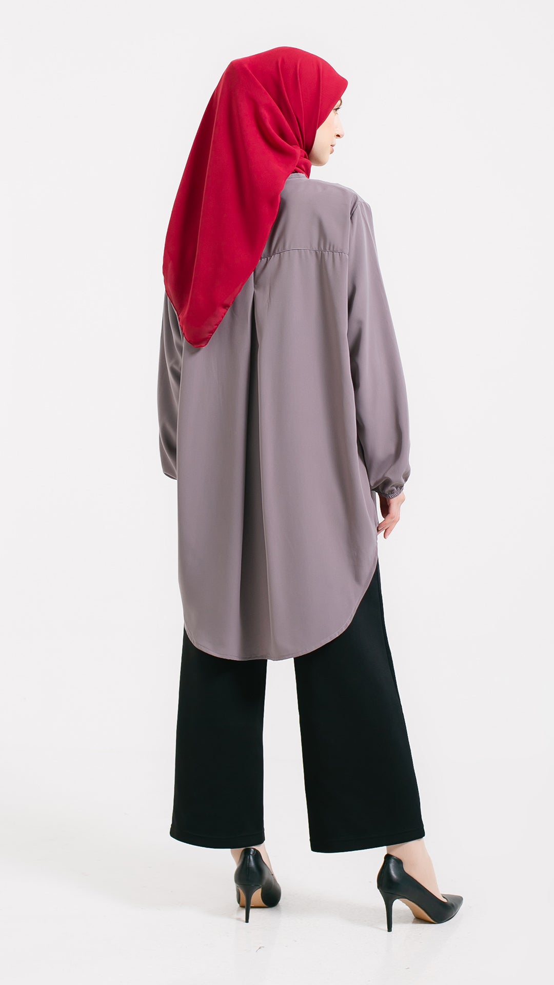 Naima Grey Tenun Tunic