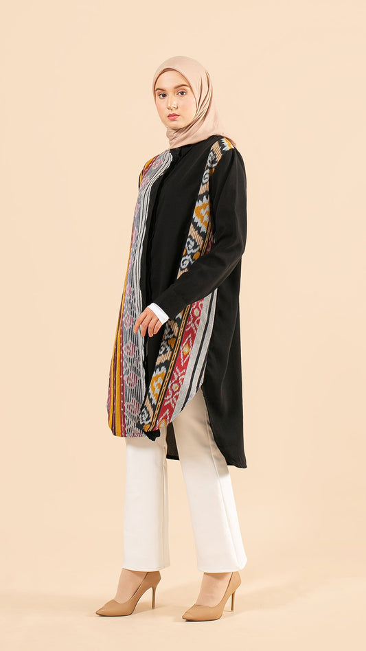 Viera Black Tenun Tunic