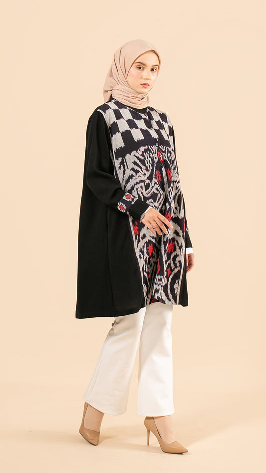 Aishan Black Tenun Tunic