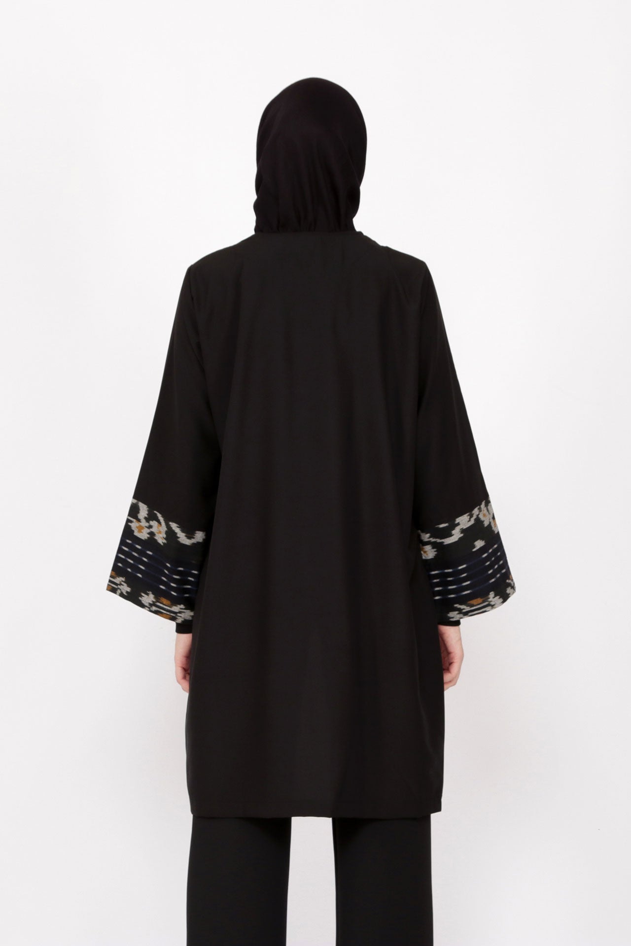 Arjani Chestnut Tenun Long Cardigan