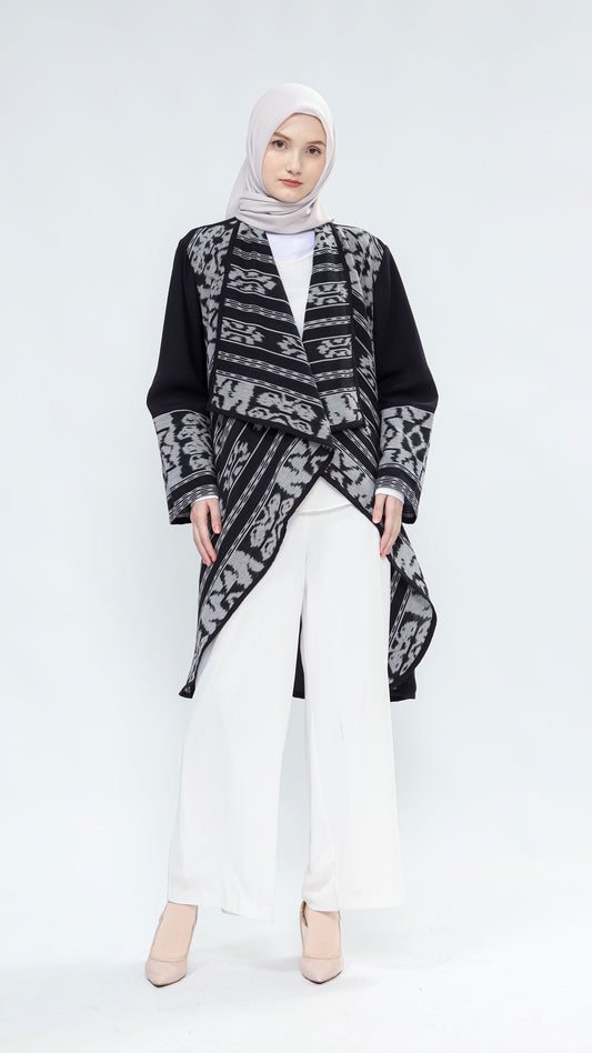 Sevinc Silver II Tenun Long Cardigan