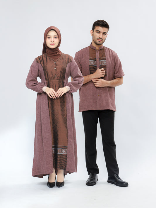 Mor Safir Tenun Couple Set