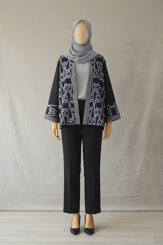 Freya Black Tenun Outer