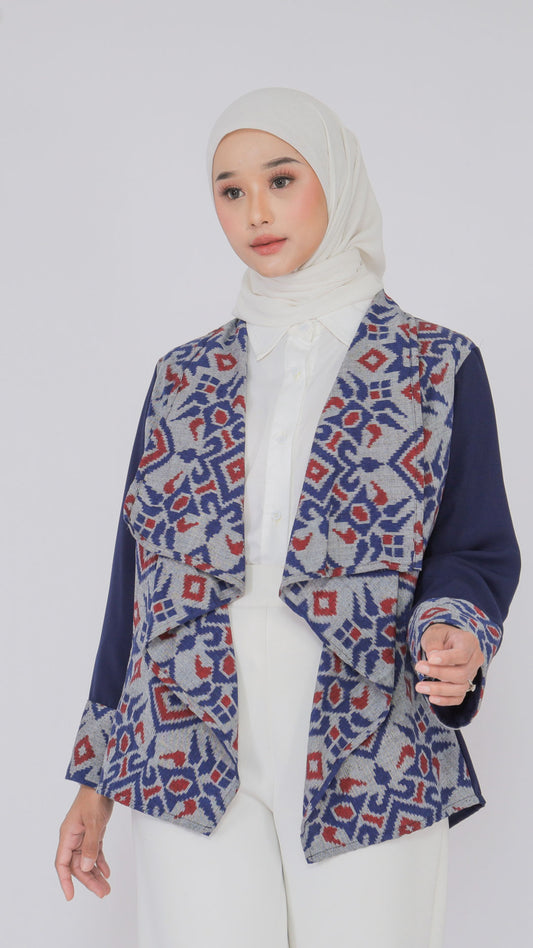 Hezi Zenith Navy Blue Tenun Outer