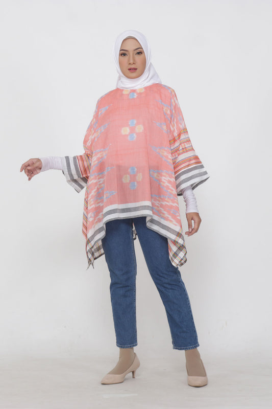 Zigzag Pink Tenun Blouse