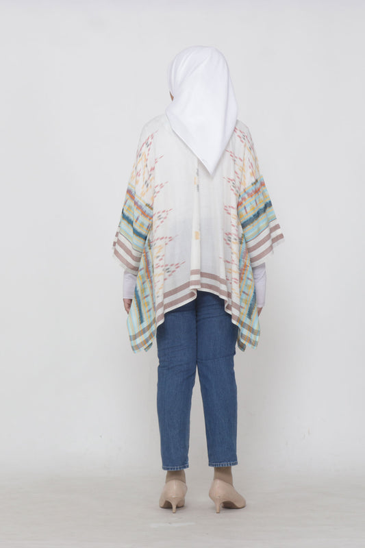 Zigzag White Tenun Blouse