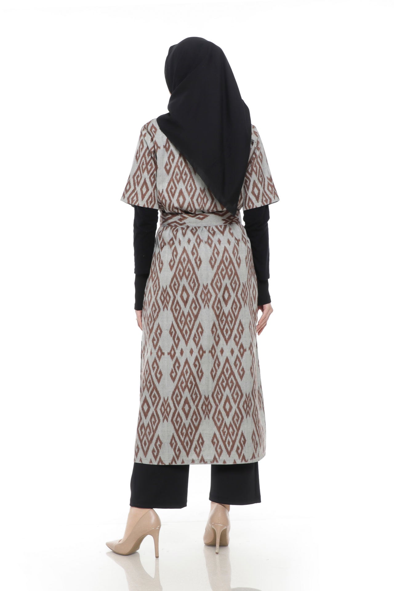 Lika Grey Tenun Long Outer