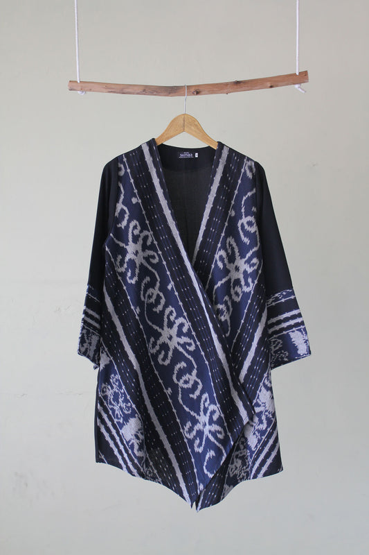 Afita Navy Tenun Outer