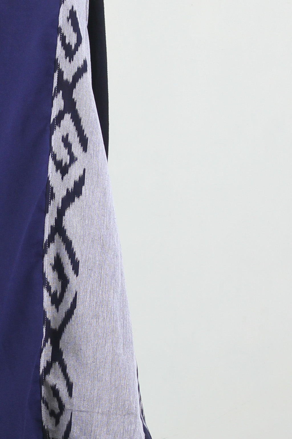 Kayra Navy Grey Tenun Vest