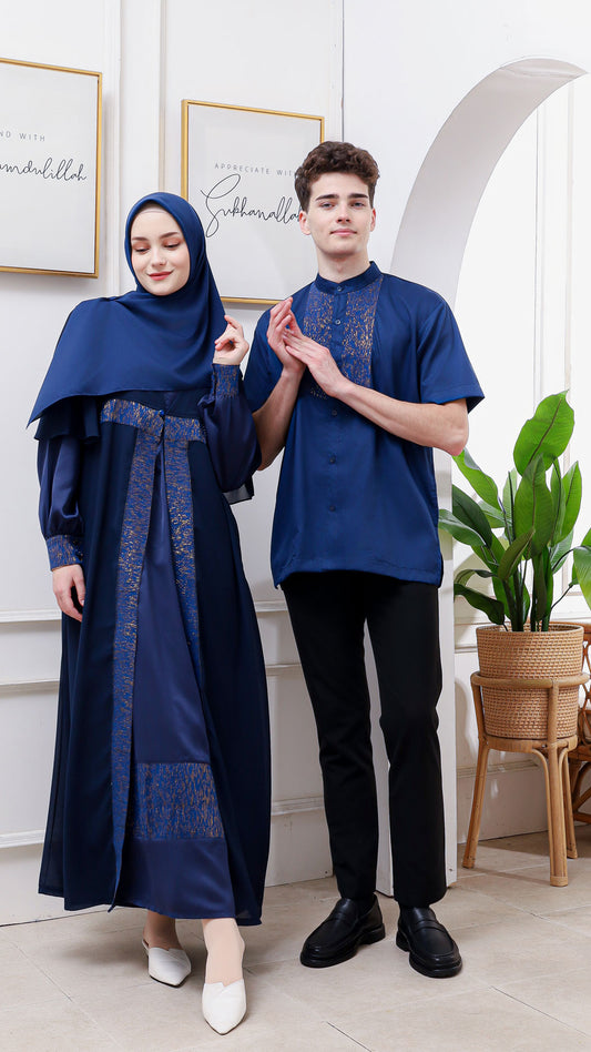 Mavi Aile Tenun Couple set