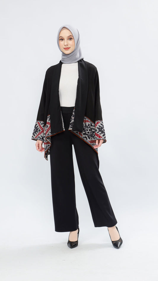 Mehri Black Grey Tenun Outer