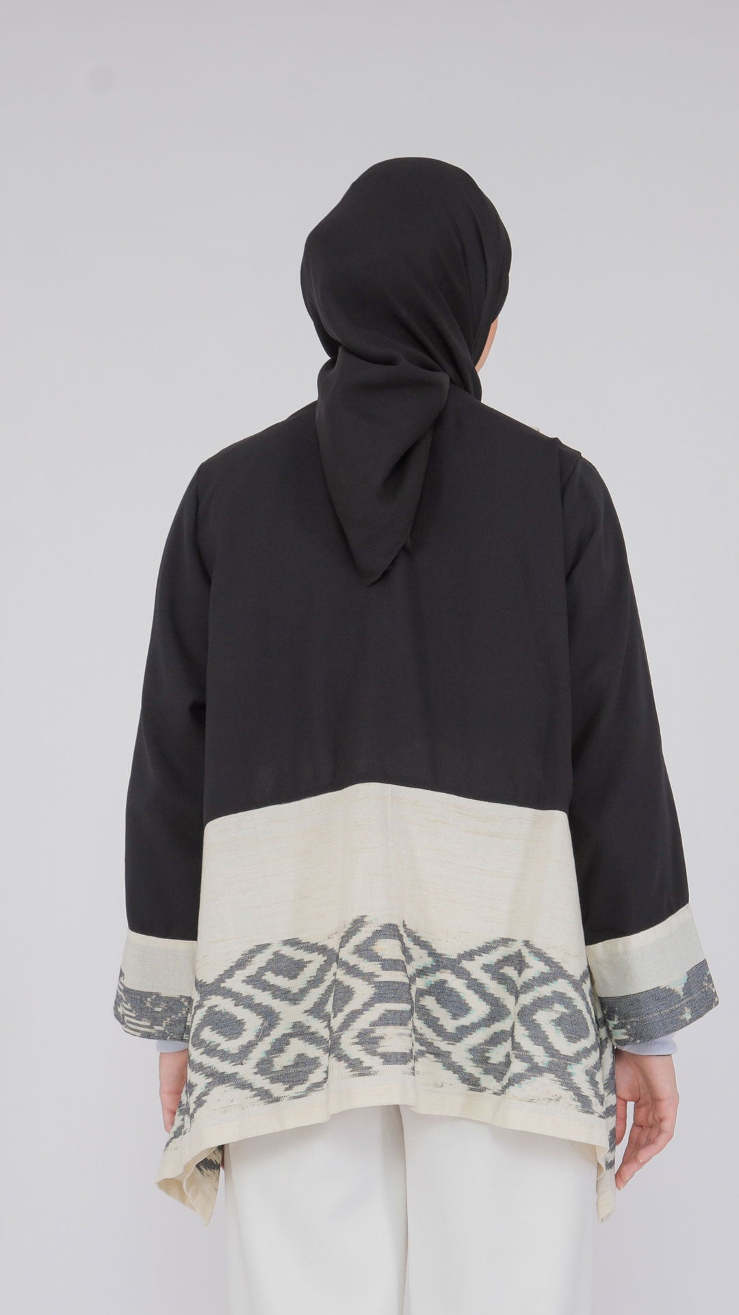 Miray Black White Tenun Outer