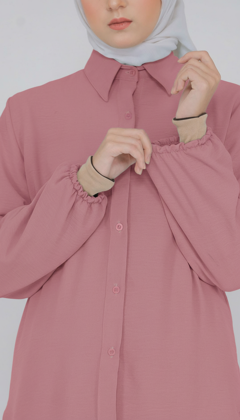 Nora Hannah Pink Basic Shirt & Culotte