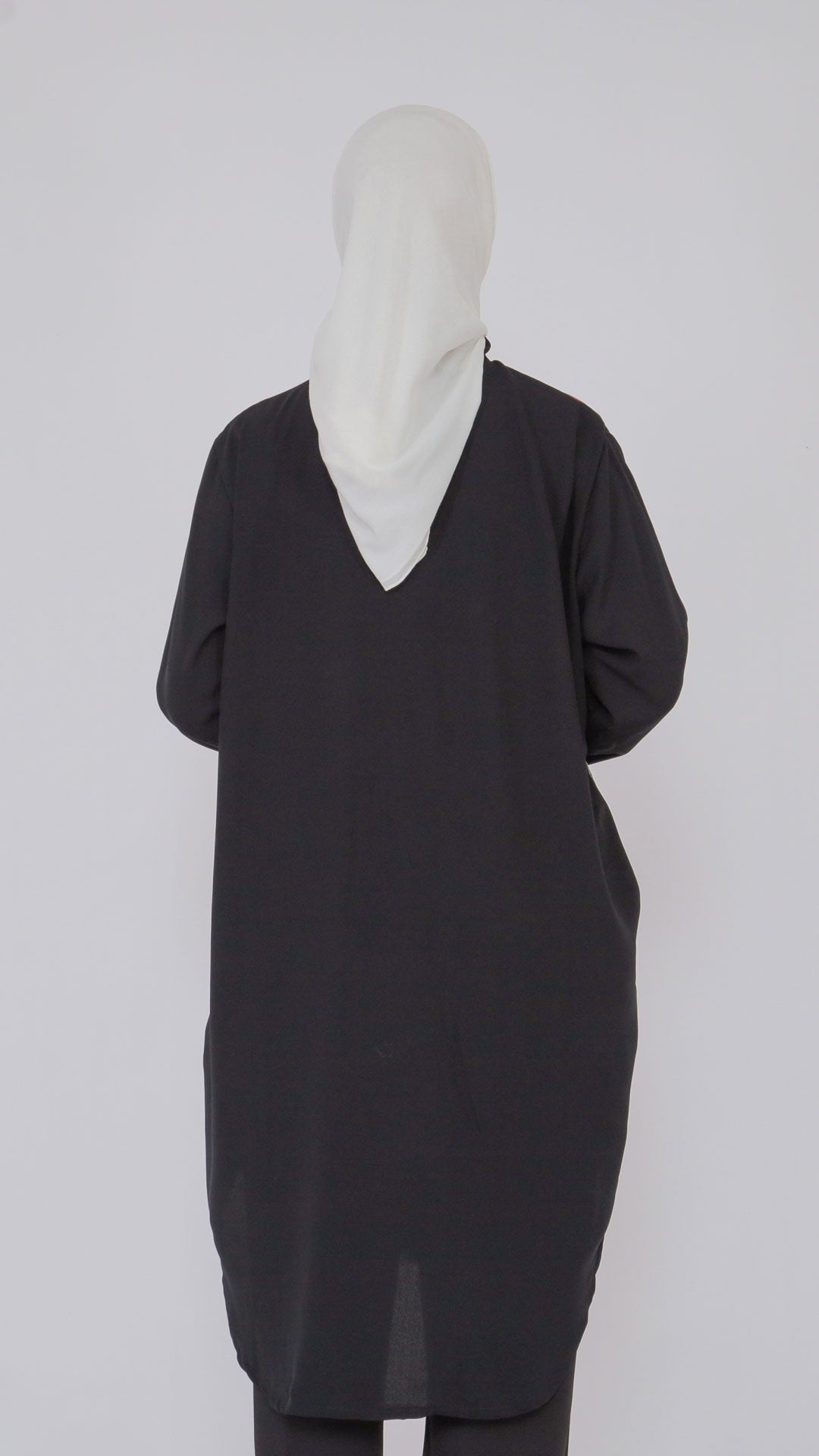 Viera Black Scarlet Oversize Tenun Tunic