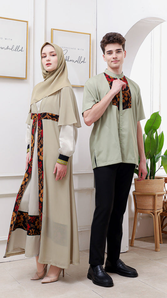 Zeytin Cicegi Couple Tenun Set