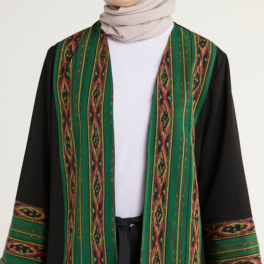 Anaya Yesil Tenun Long Outer