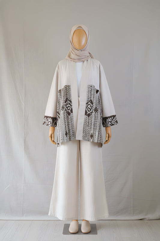 Belza Beige Tenun Outer