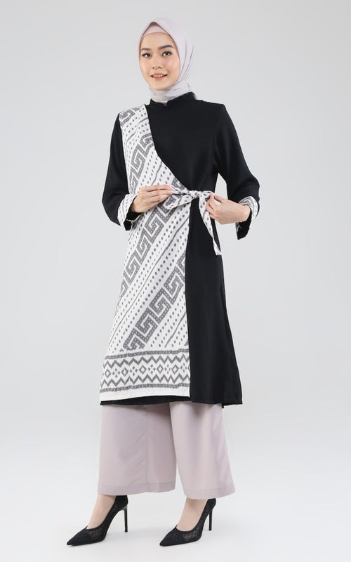 Khaira White Tenun Tunik