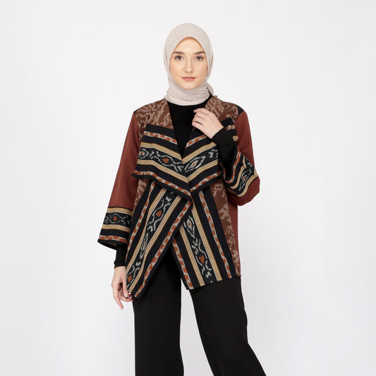 Hezi Brown Tenun Outer