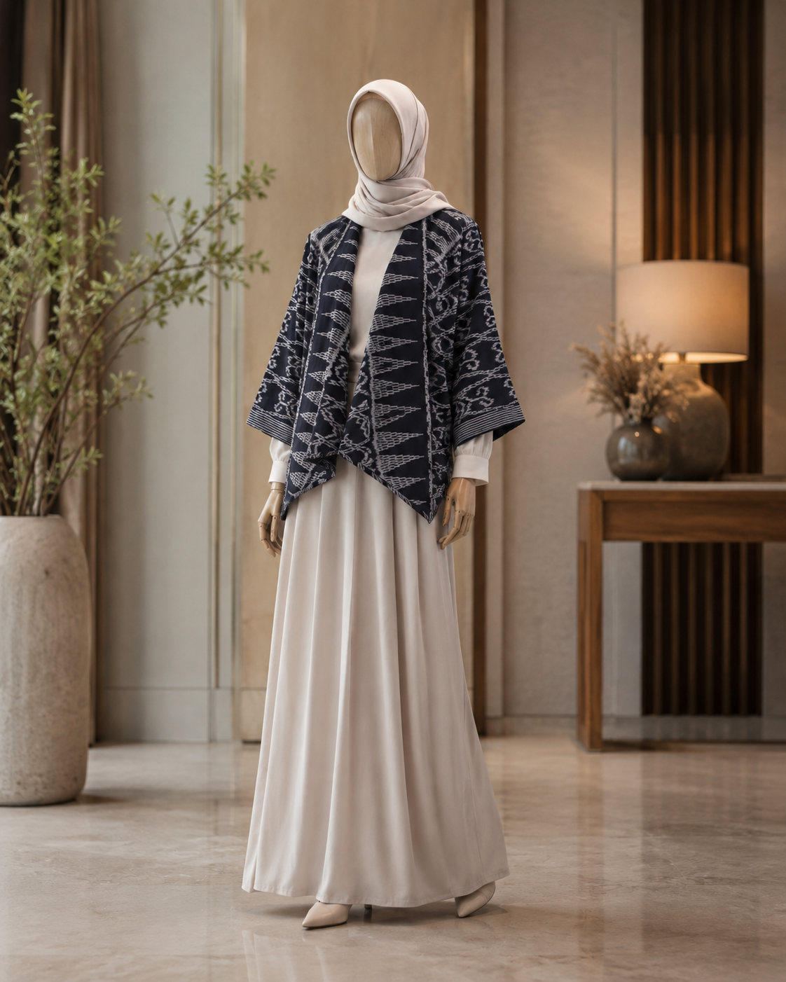 Iswari Black Tenun Outer