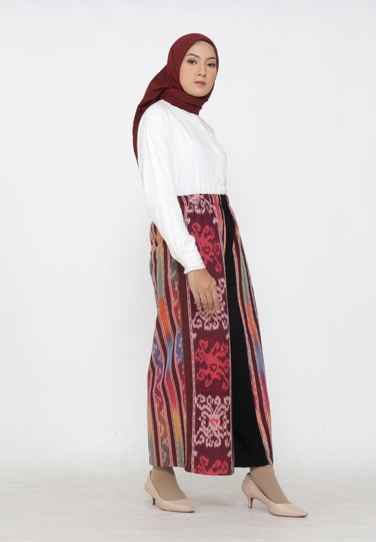 Zahra Zoa Red Tenun Culotte