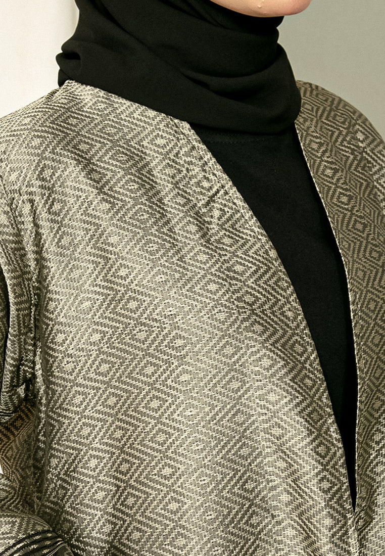 Ozge Pearl Ternun Long Cardigan