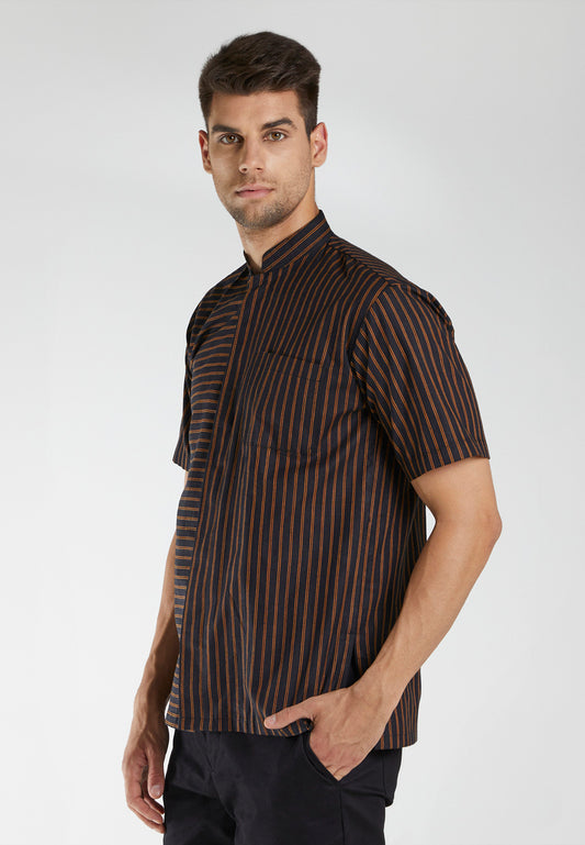 Levent Brown Tenun Shirt