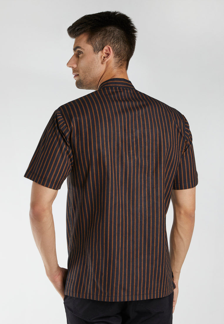 Levent Brown Tenun Shirt