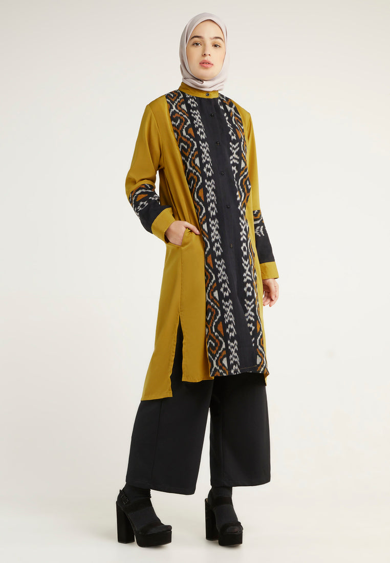 Azra Marigold Tenun Tunic