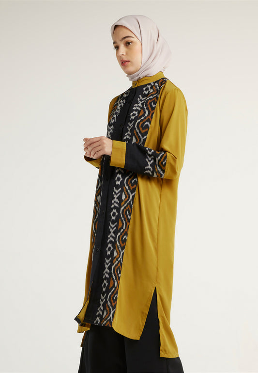Azra Marigold Tenun Tunic