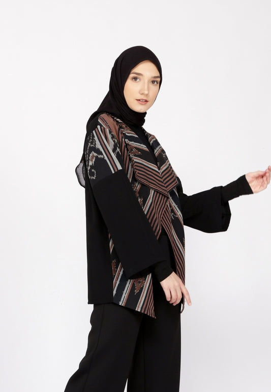 Berna Brown Tenun Outer