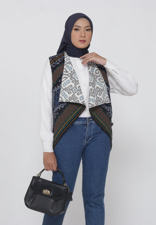 Dayana Blue Reversible Vest