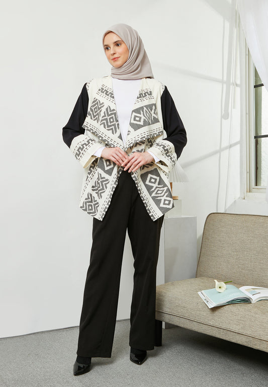 Hezi White Tenun Outer