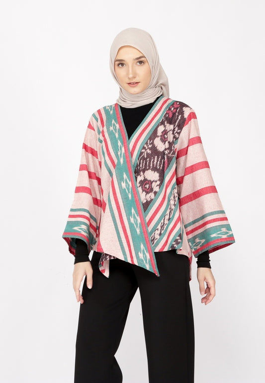 Iswari Pink Tenun Outer