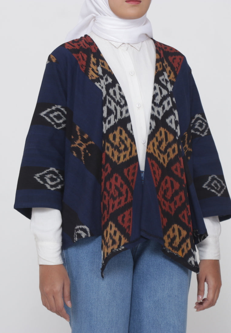 Iswari Navy Tenun Outer