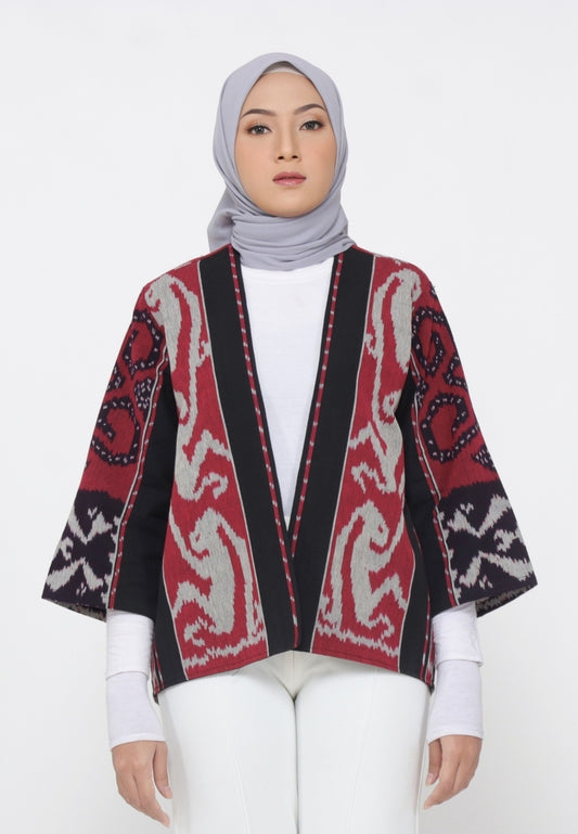 Monarda Zoa Red Tenun Outer