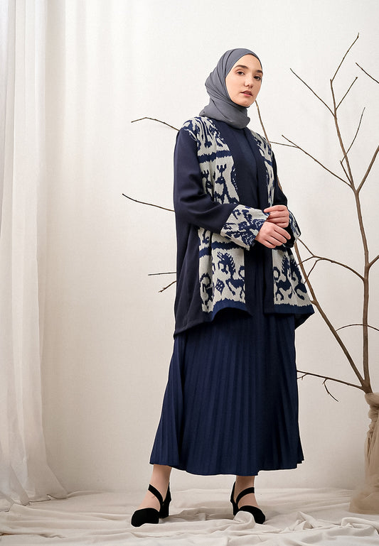 Nazan Grey Tenun Outer