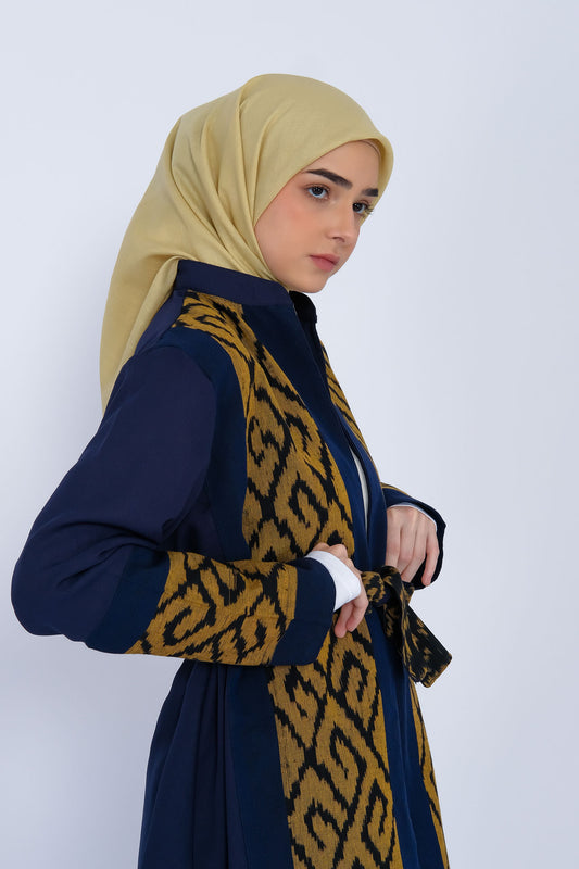 Naya Navy Gold Tenun Set