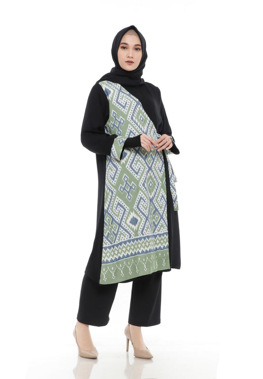 Khaira Celery Tenun Tunic