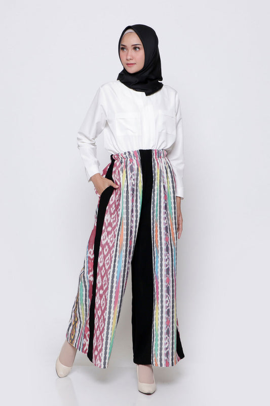 Zahra White Tenun Culotte