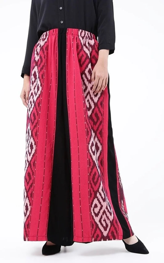 Zahra Red Tenun Culotte