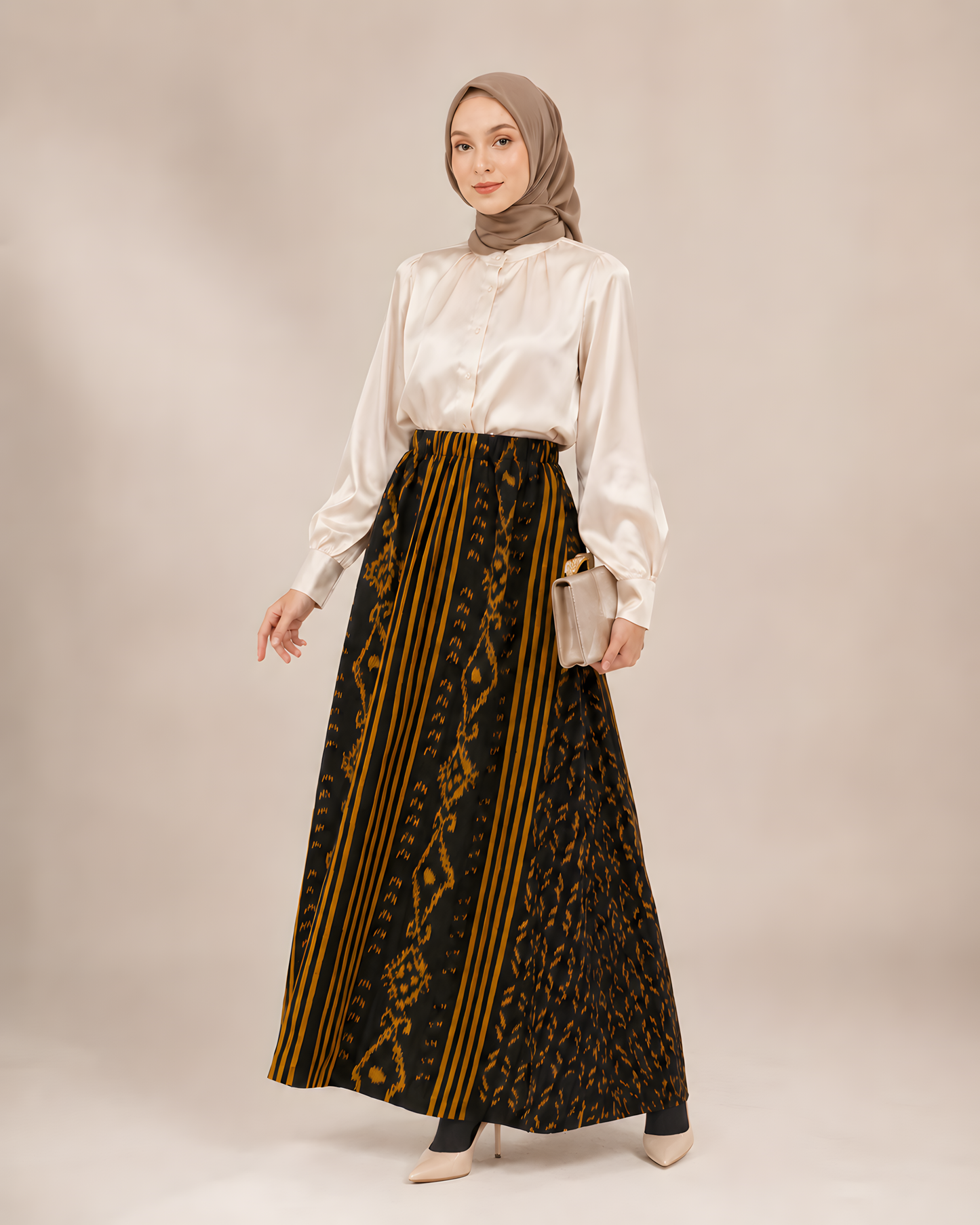 Zulfa Gold Tenun Skirt