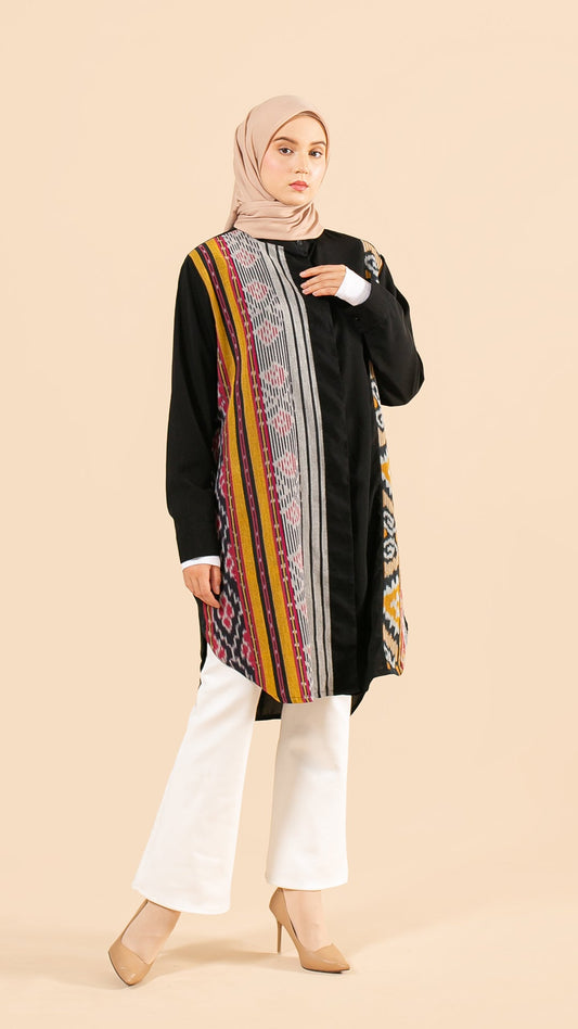 Viera Black Tenun Tunic