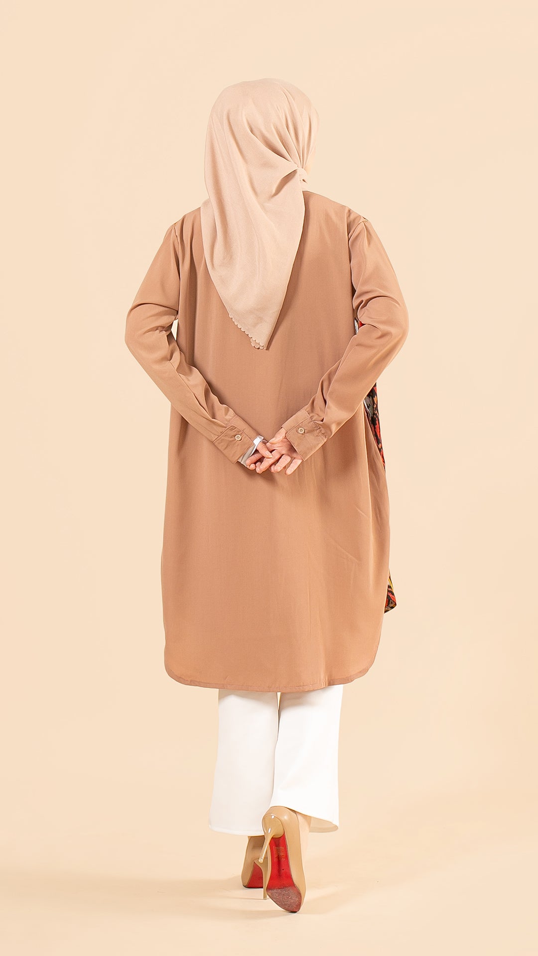 Viera Brown Tenun Tunic